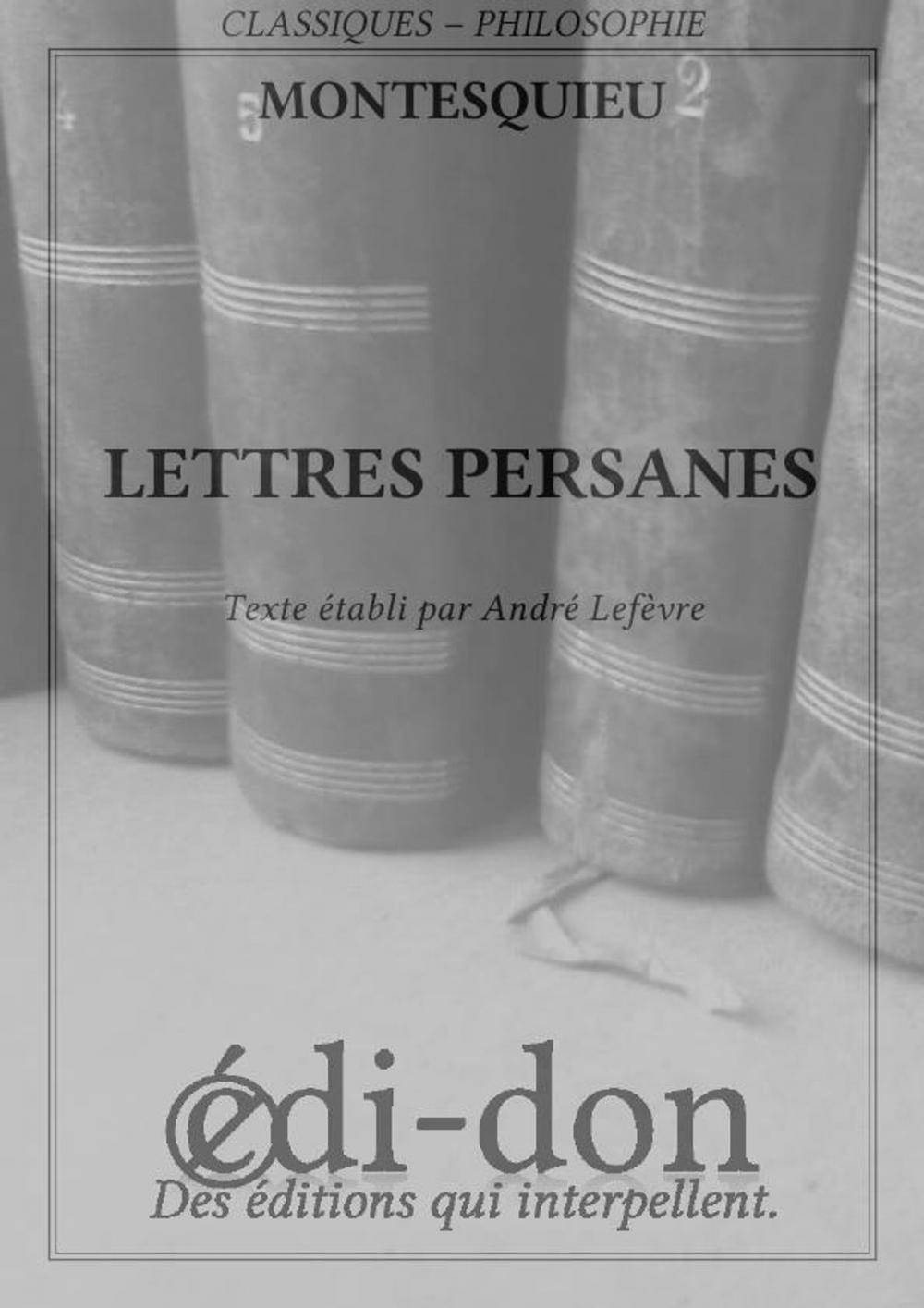 Big bigCover of Lettres persanes