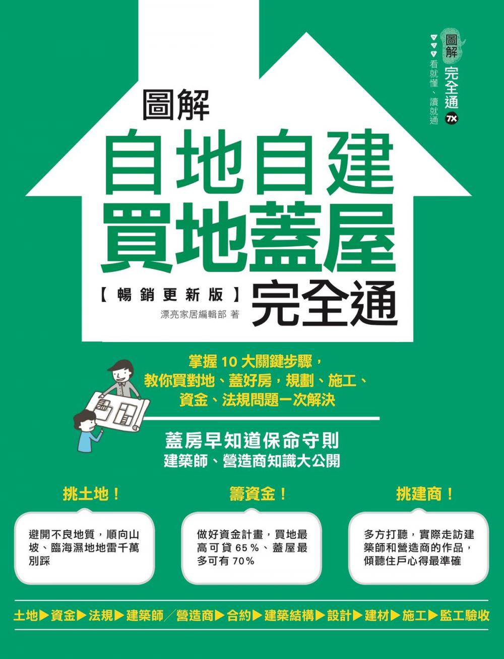 Big bigCover of 圖解自地自建×買地蓋屋完全通【暢銷更新版】：掌握10大關鍵步驟，教你買對地、蓋好房，規劃、施工、資金、法規問題一次解決