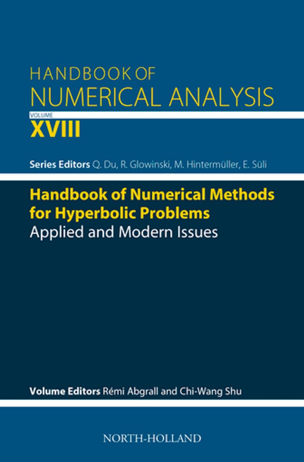 Big bigCover of Handbook of Numerical Methods for Hyperbolic Problems