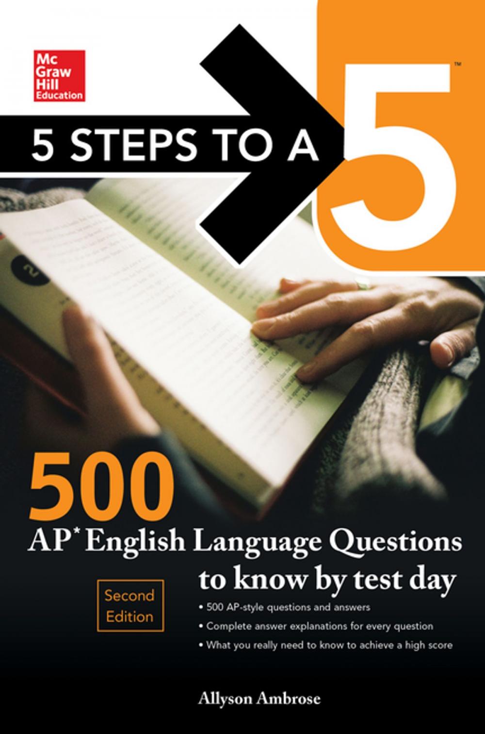 Big bigCover of 5 Steps to a 5: 500 AP English Language Questions to Know by Test Day, Second Edition