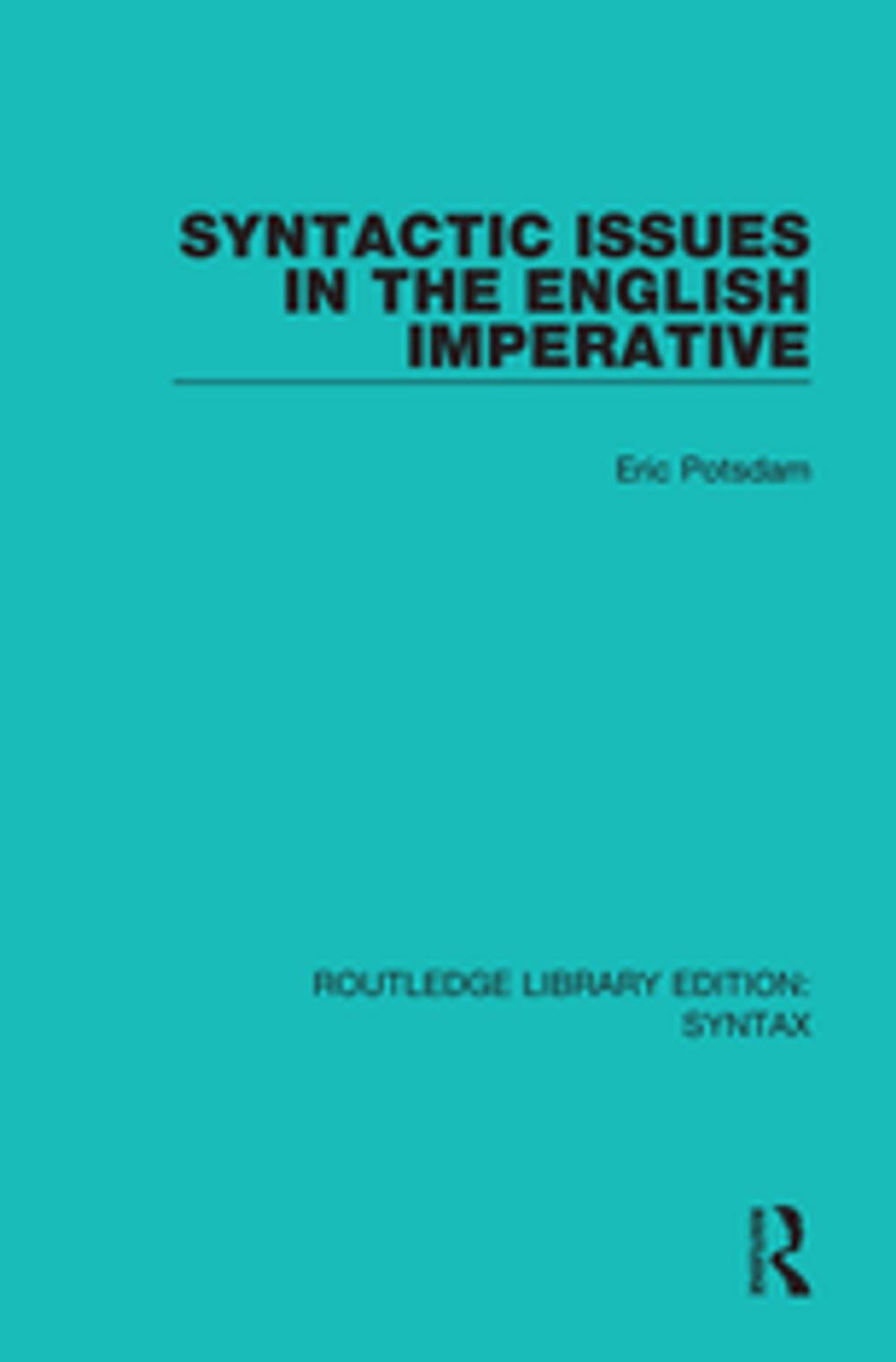 Big bigCover of Syntactic Issues in the English Imperative