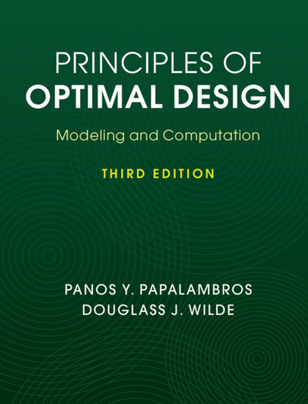 Big bigCover of Principles of Optimal Design