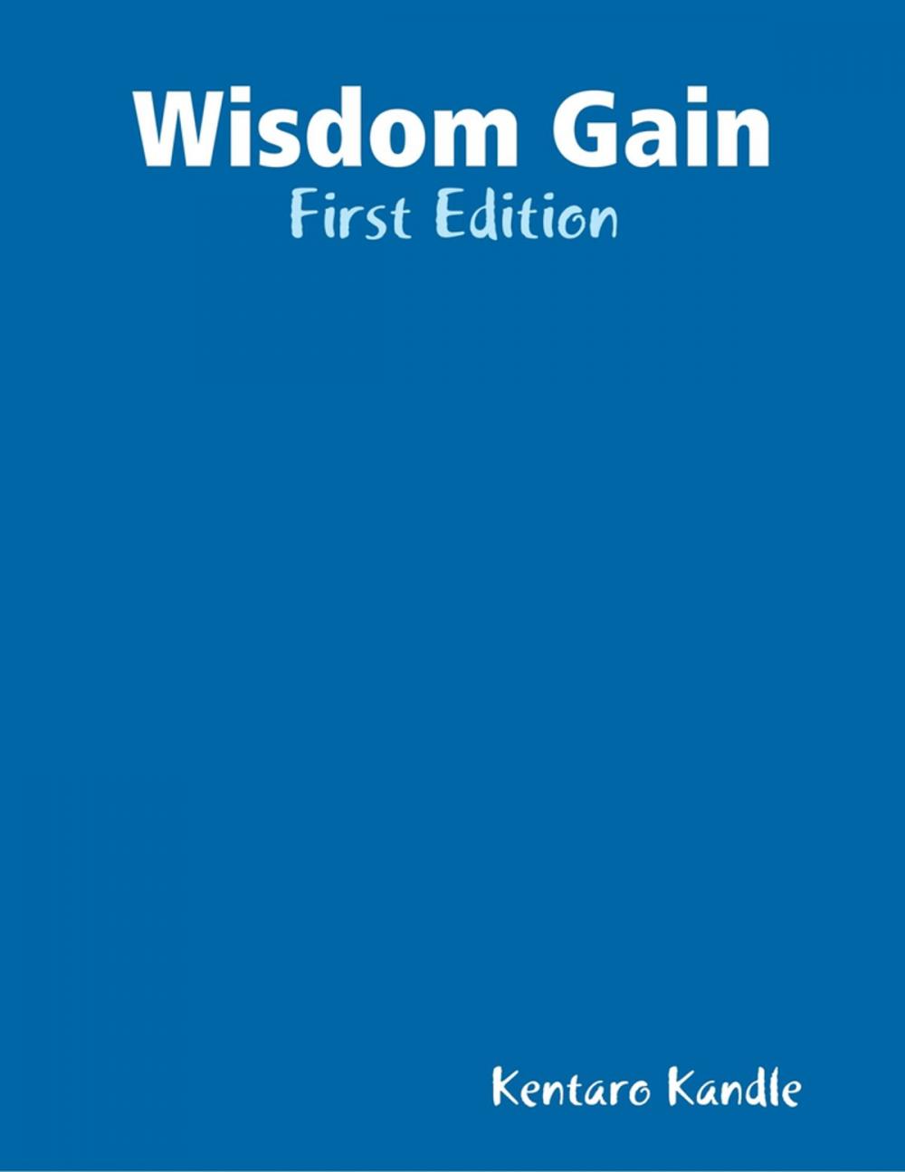 Big bigCover of Wisdom Gain - First Edition