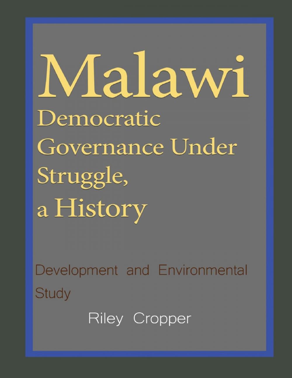 Big bigCover of Malawi Democratic Governance Under Struggle, a History