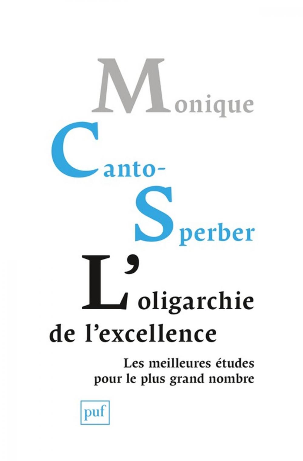 Big bigCover of L'oligarchie de l'excellence