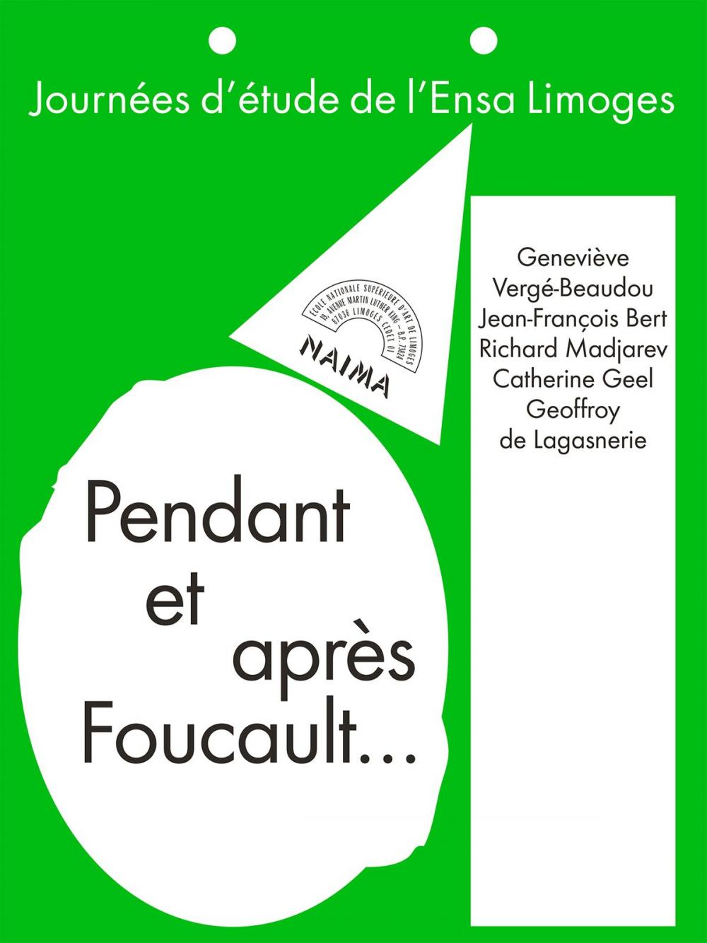 Big bigCover of Pendant et après Foucault