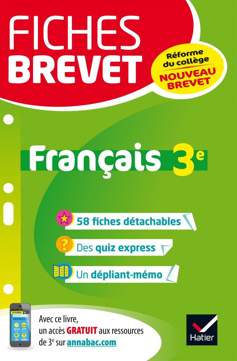 Big bigCover of Fiches brevet Français 3e