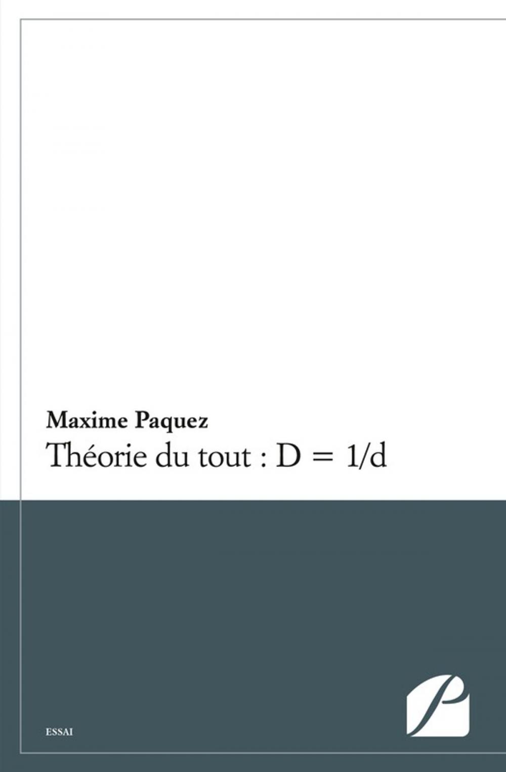 Big bigCover of Théorie du tout : D = 1/d