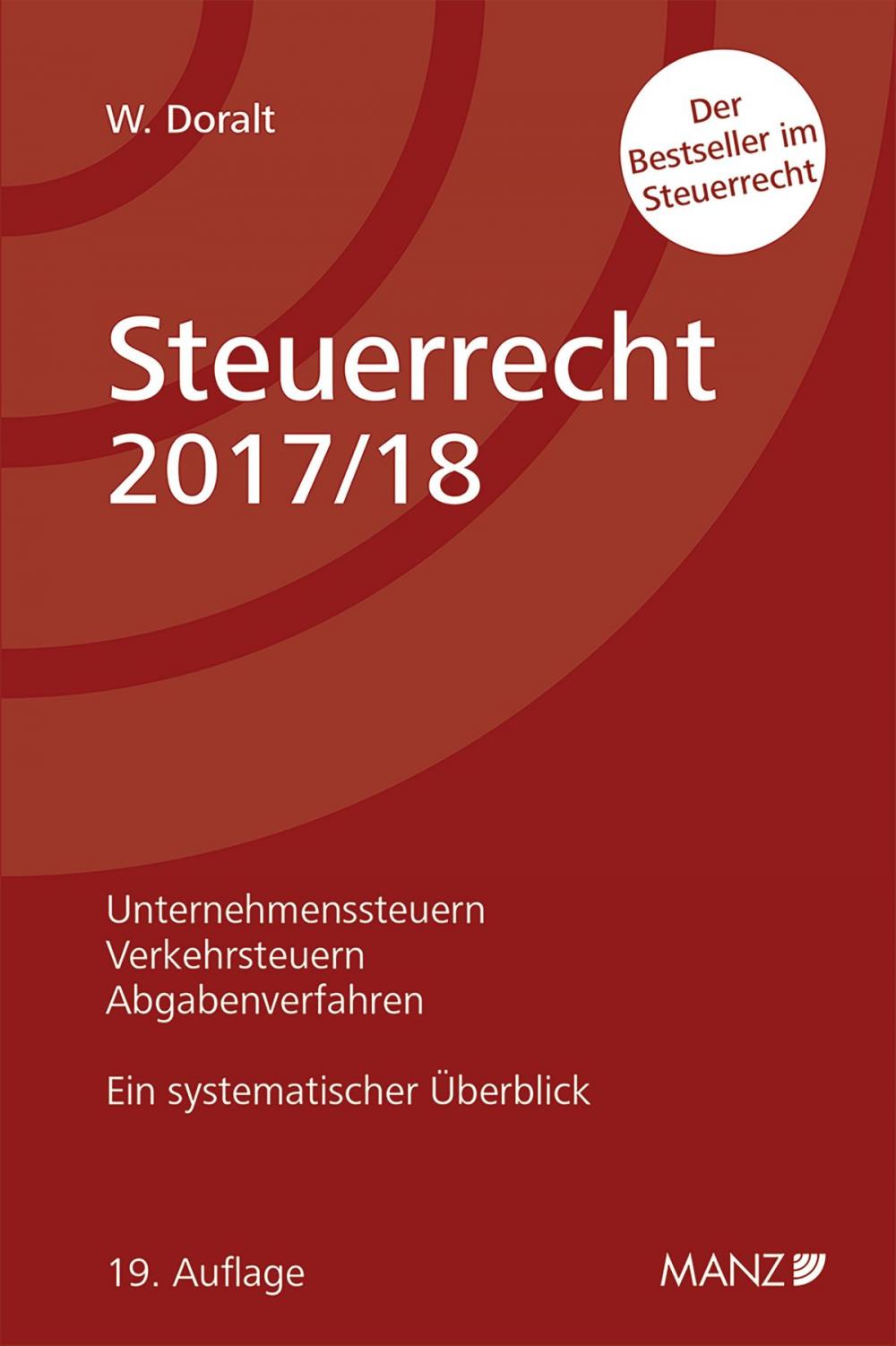 Big bigCover of Steuerrecht 2017/18 Ein systematischer Überblick