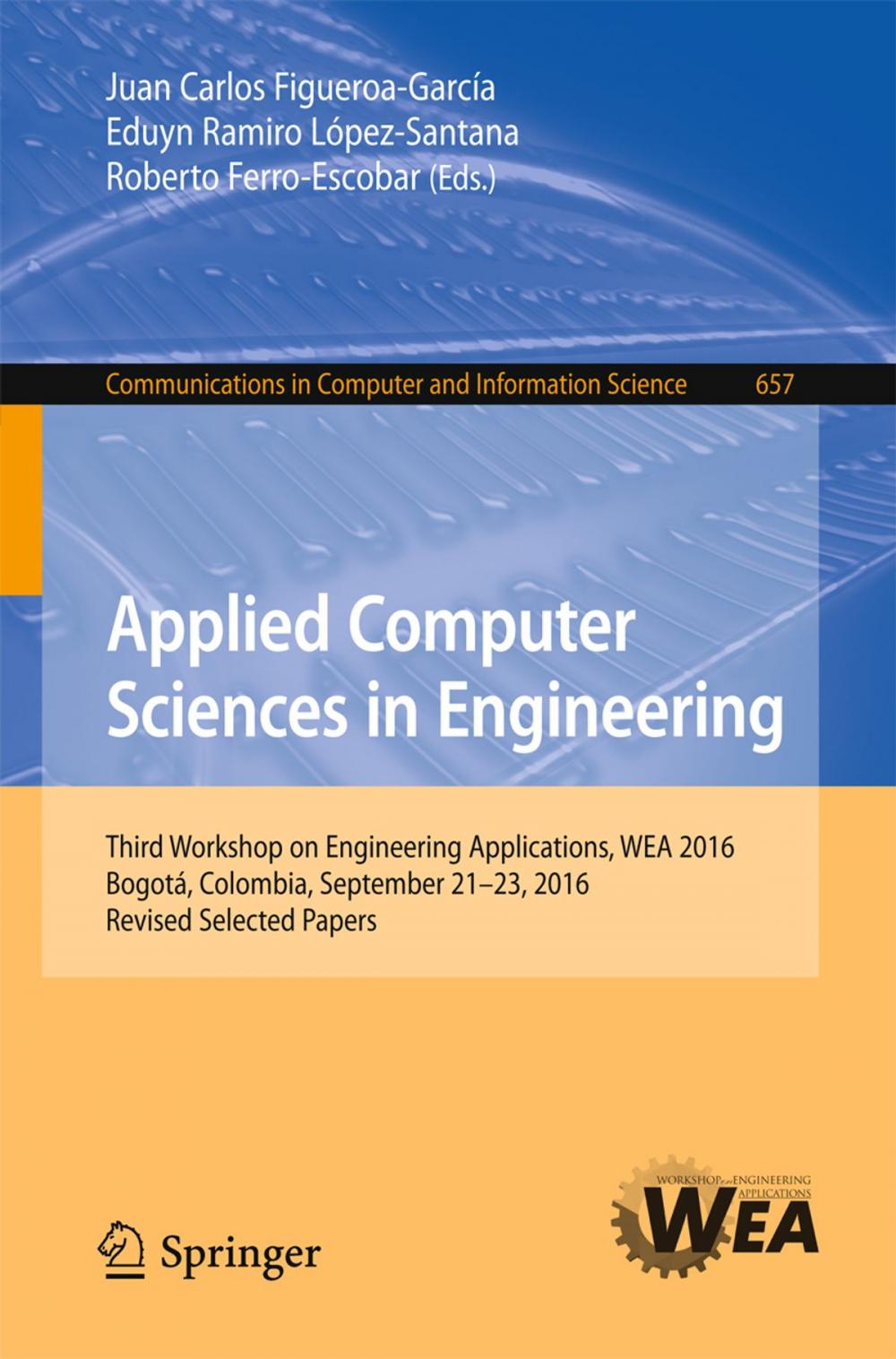 Big bigCover of Applied Computer Sciences in Engineering