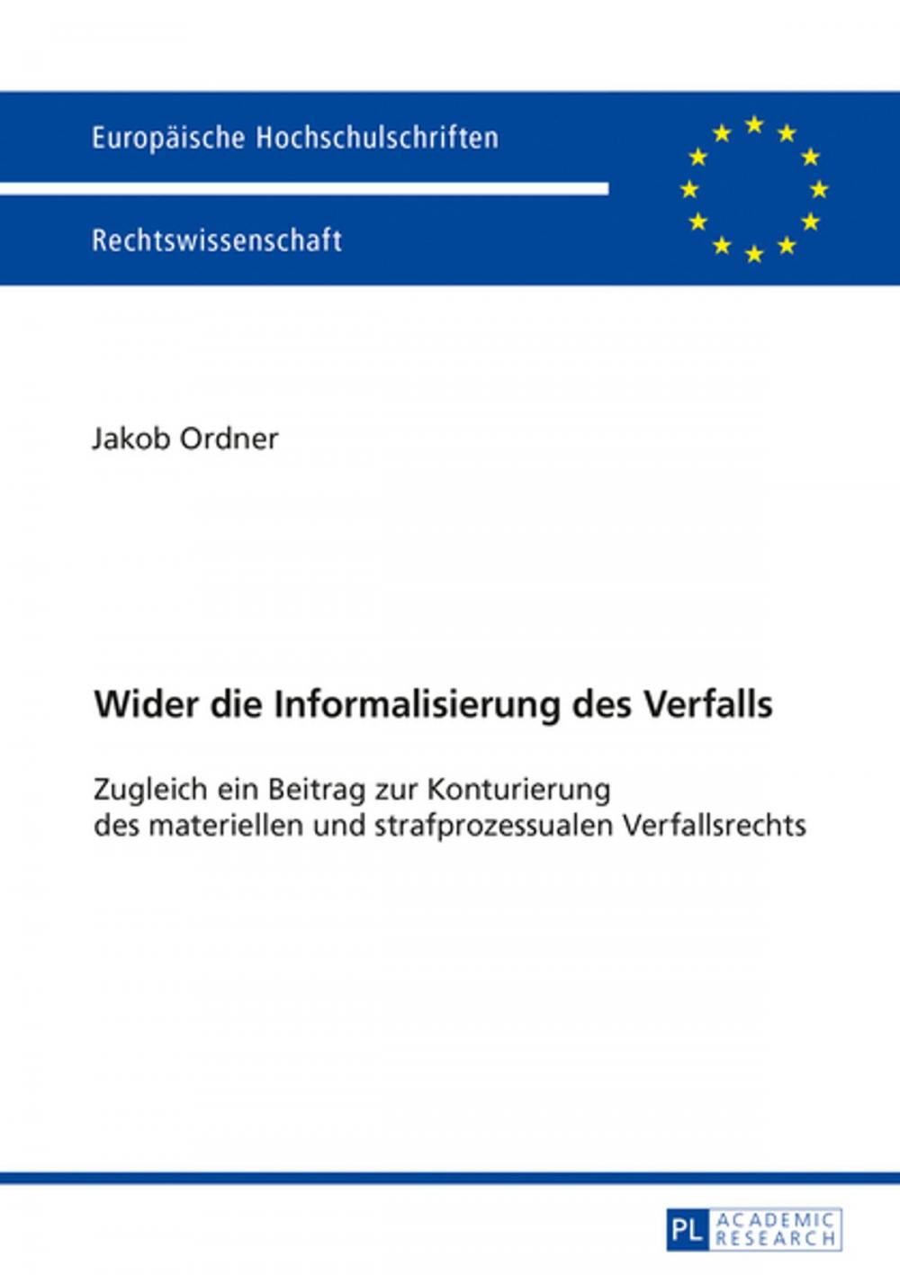 Big bigCover of Wider die Informalisierung des Verfalls