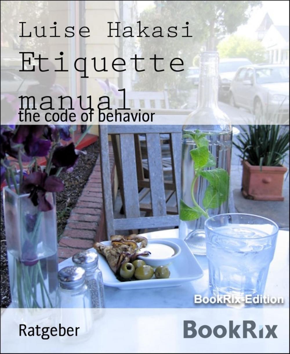 Big bigCover of Etiquette manual