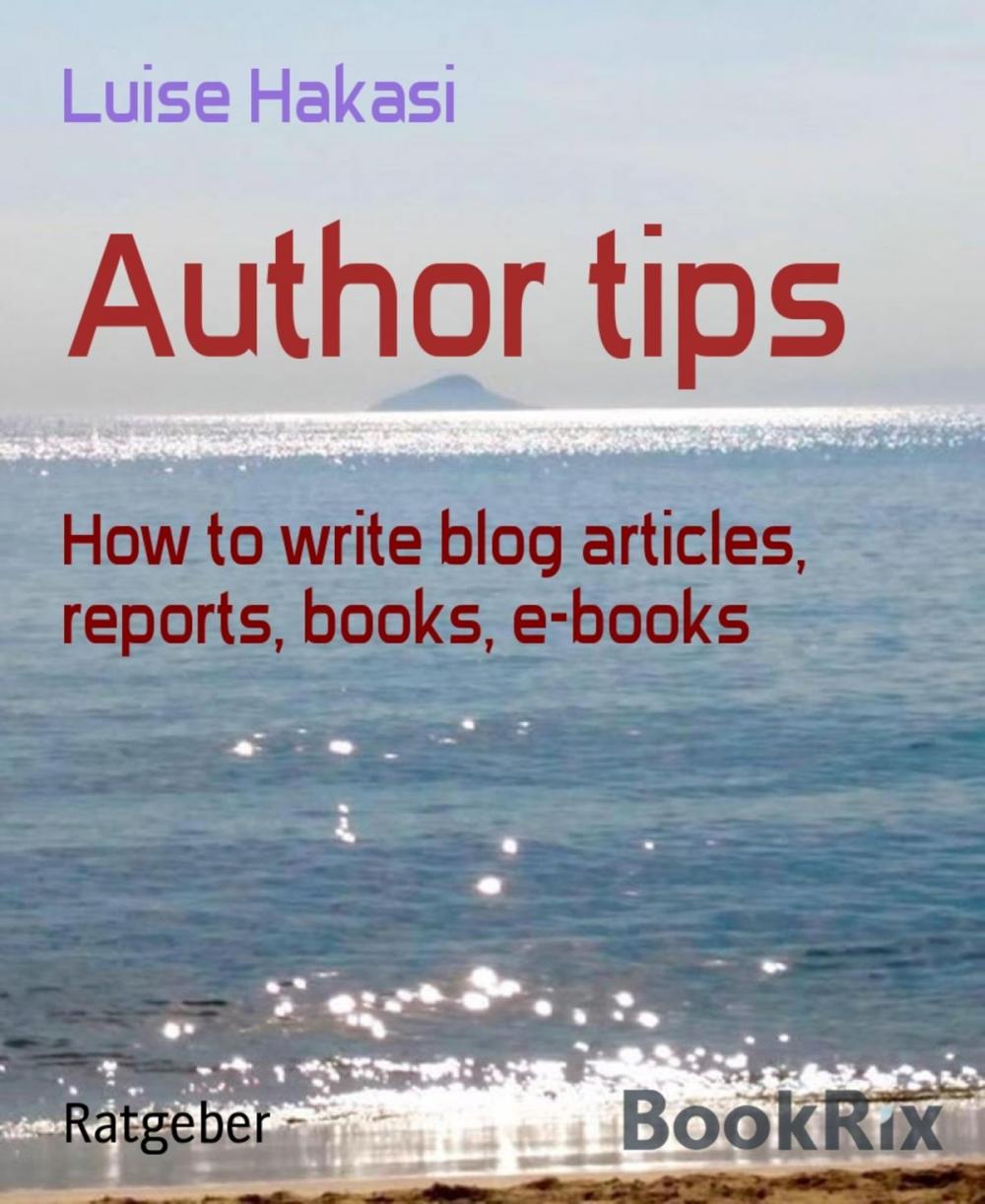 Big bigCover of Author tips