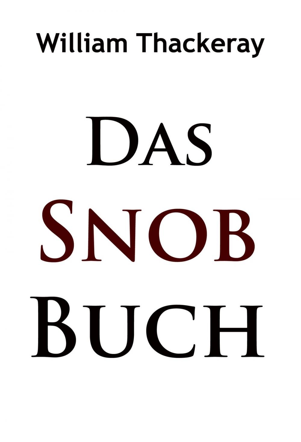 Big bigCover of Das Snob-Buch