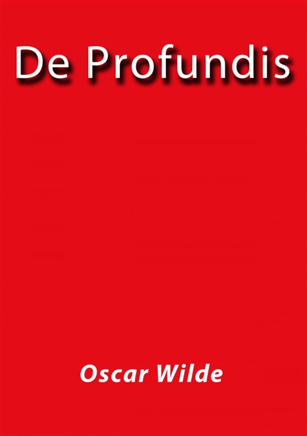 Big bigCover of De profundis