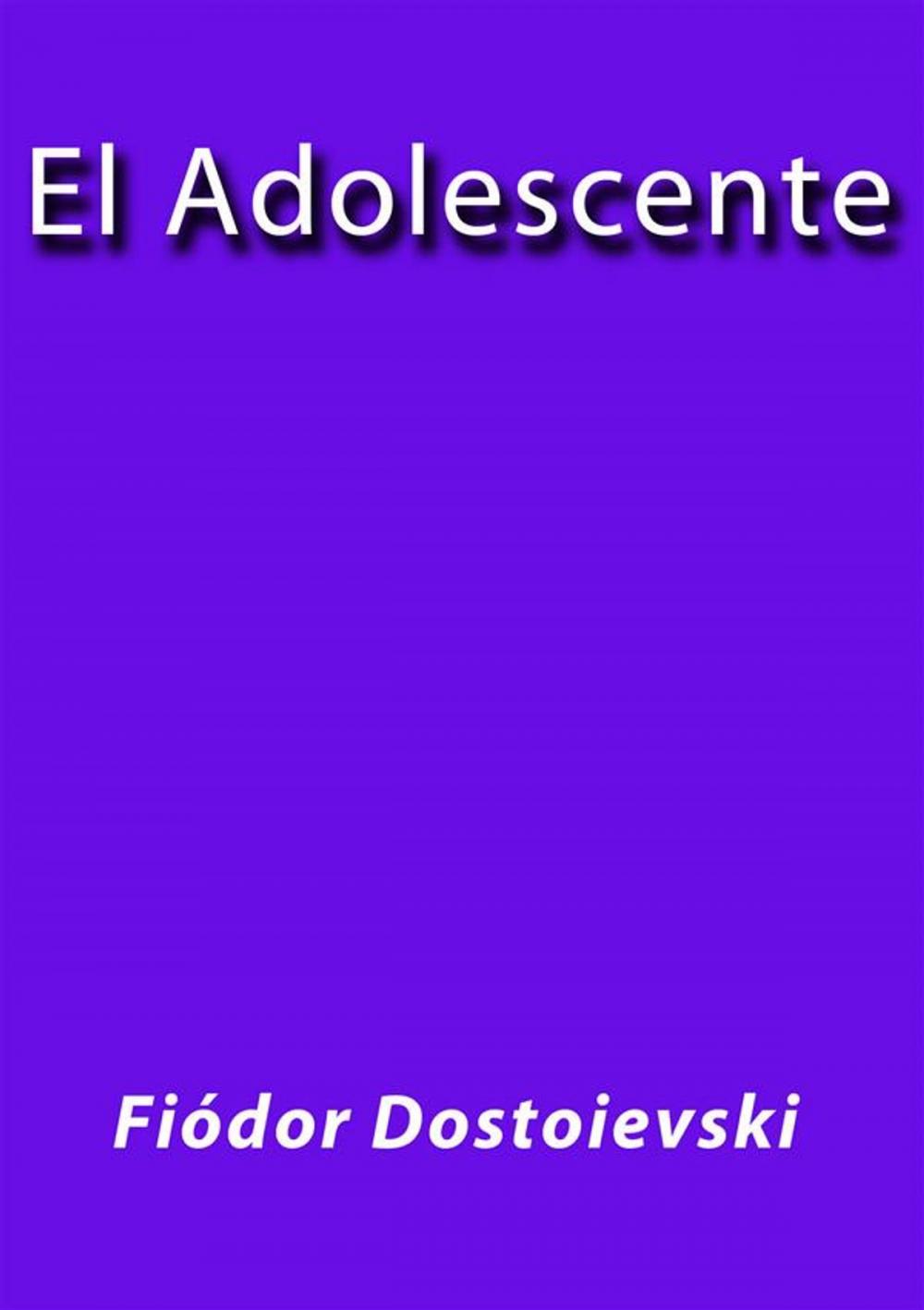 Big bigCover of El adolescente