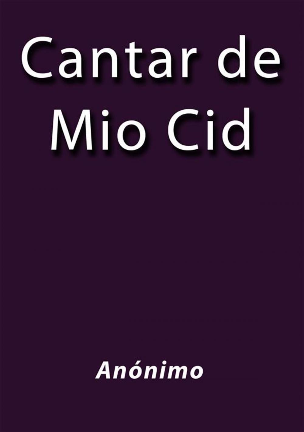 Big bigCover of Cantar de Mio Cid