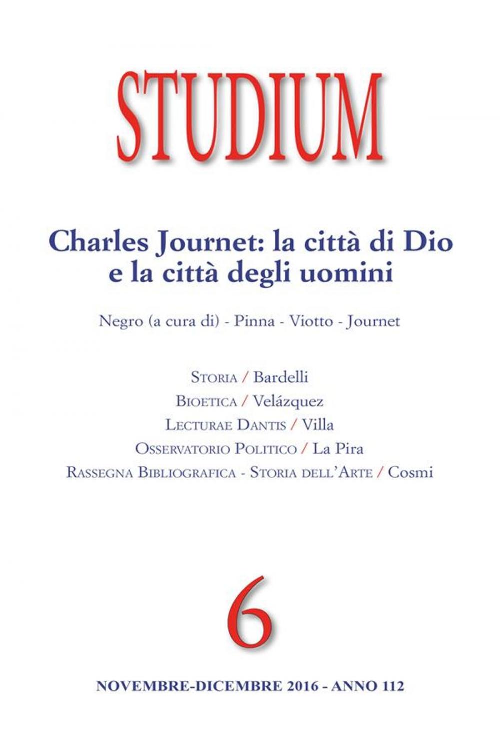 Big bigCover of Studium - Charles Journet: la città di Dio e la città degli uomini