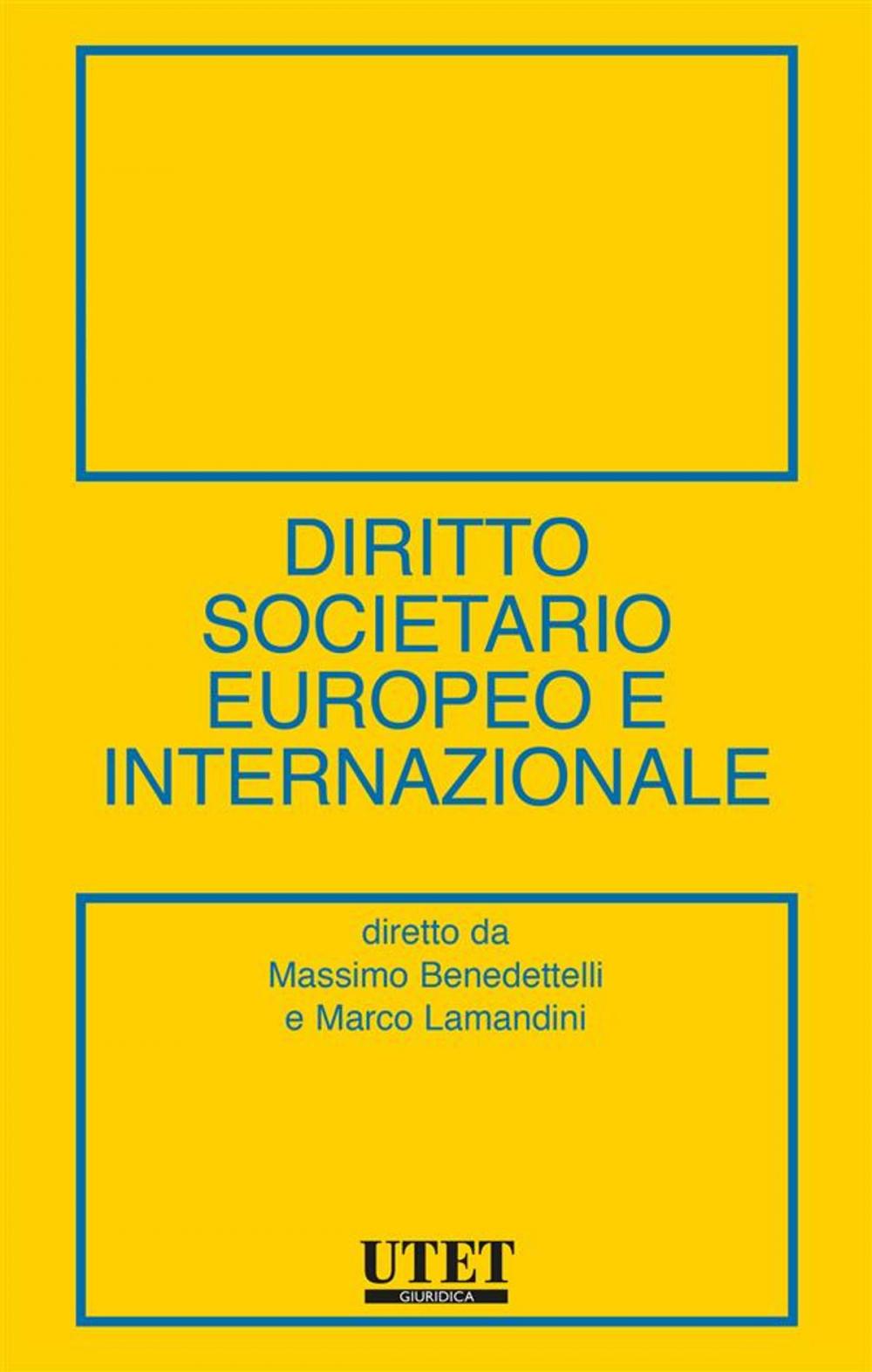 Big bigCover of Diritto societario europeo e internazionale