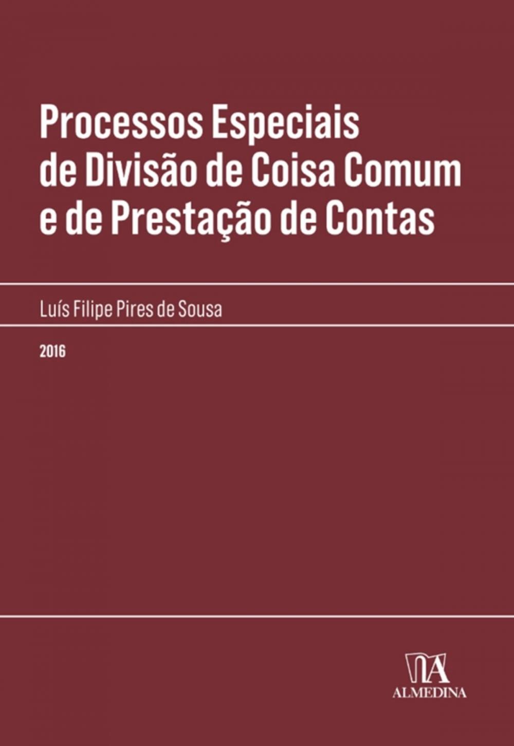 Big bigCover of Processos Especiais de Divisão de Coisa Comum e de Prestação de Contas