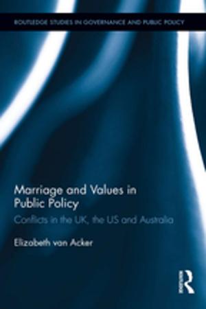 Cover of the book Marriage and Values in Public Policy by Ian Press, Meilute Ramoniere