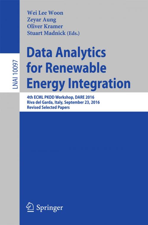 Cover of the book Data Analytics for Renewable Energy Integration by , Springer International Publishing