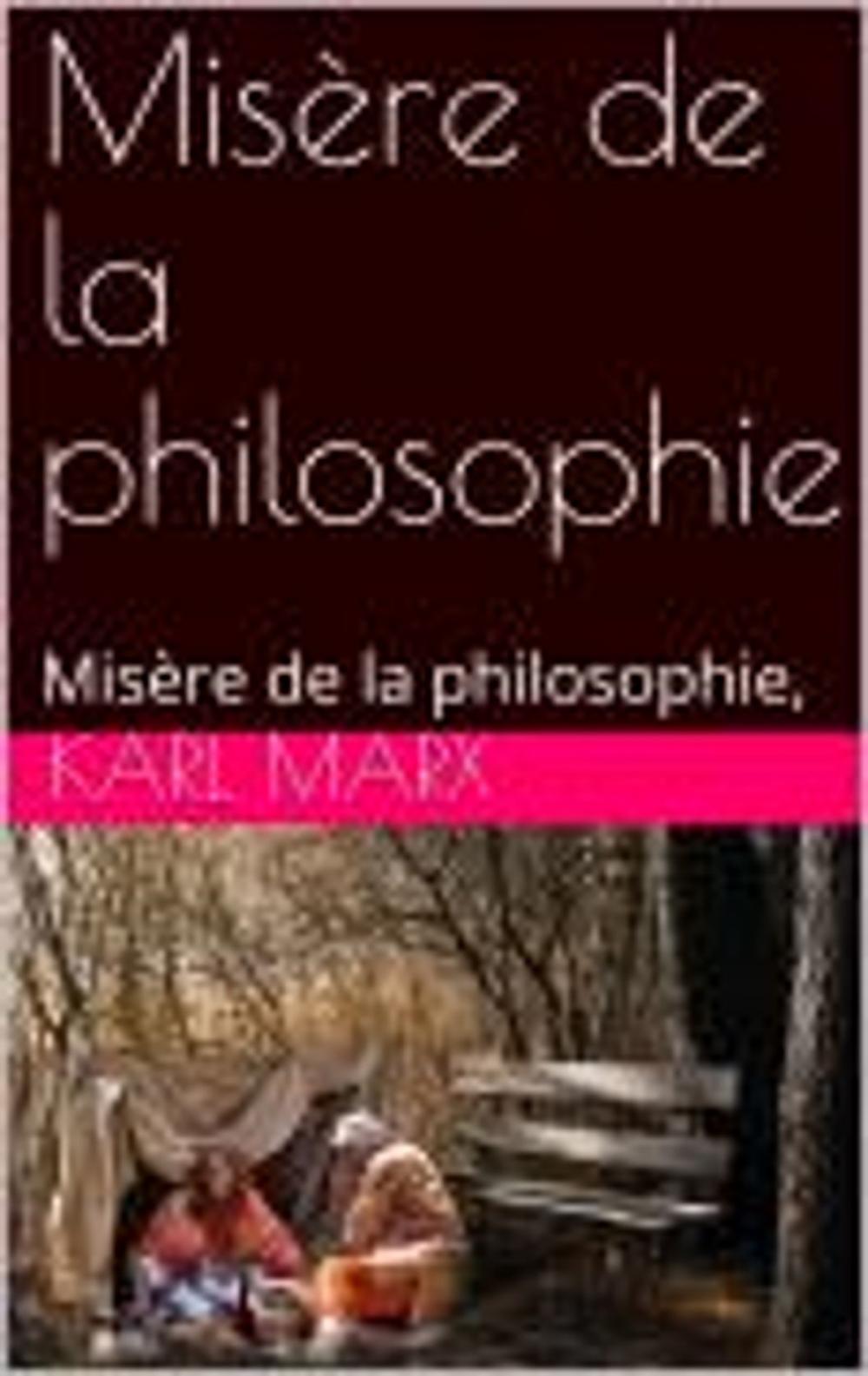 Big bigCover of Misère de la philosophie