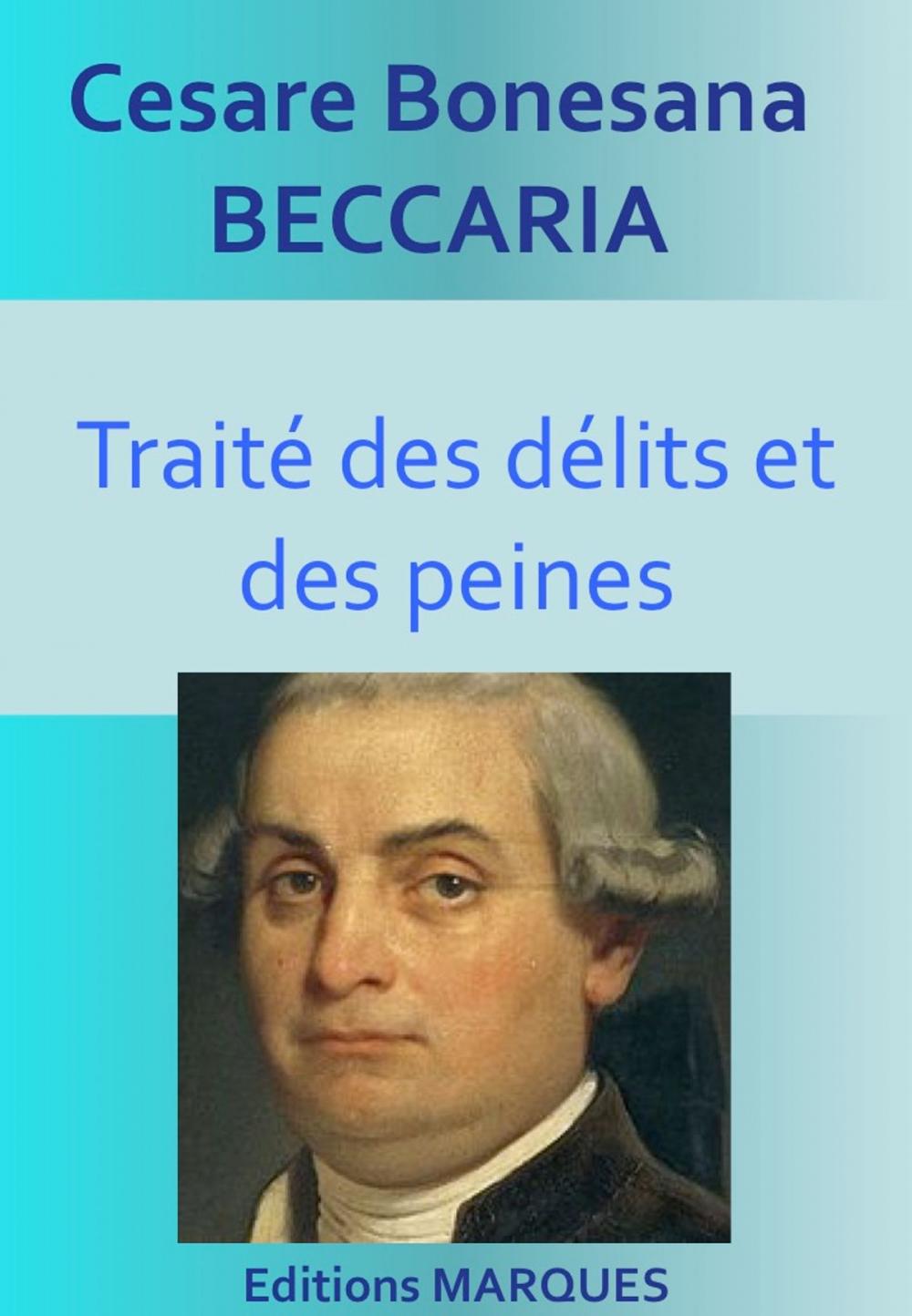 Big bigCover of Traité des délits et des peines