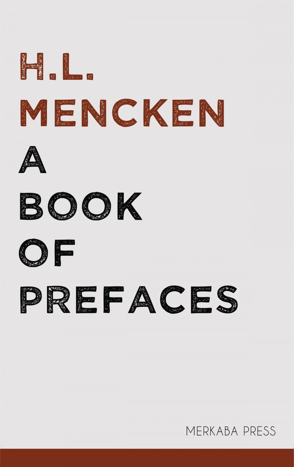 Big bigCover of A Book of Prefaces