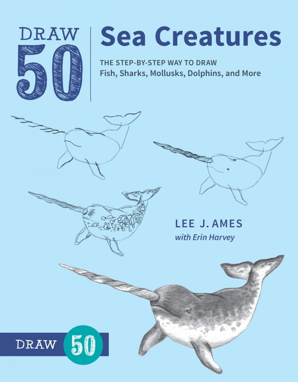 Big bigCover of Draw 50 Sea Creatures