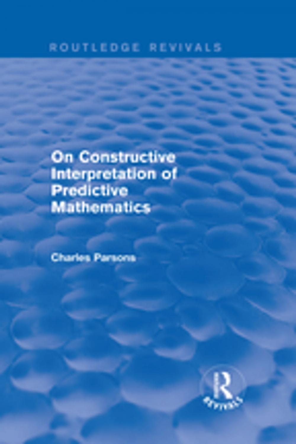 Big bigCover of On Constructive Interpretation of Predictive Mathematics (1990)