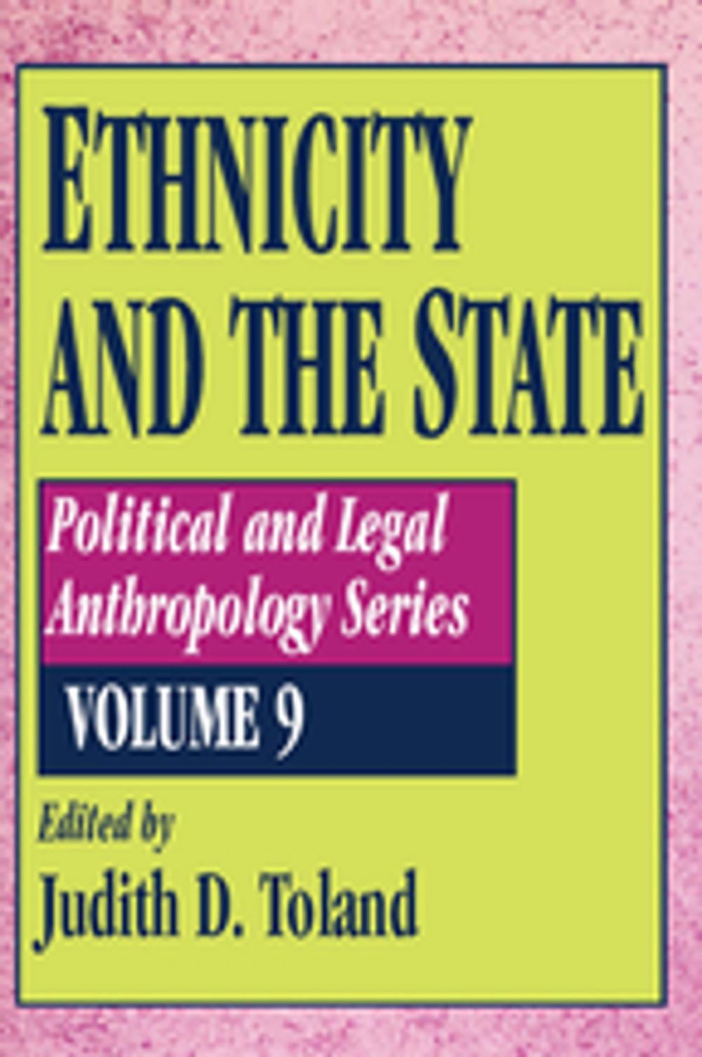 Big bigCover of Ethnicity and the State