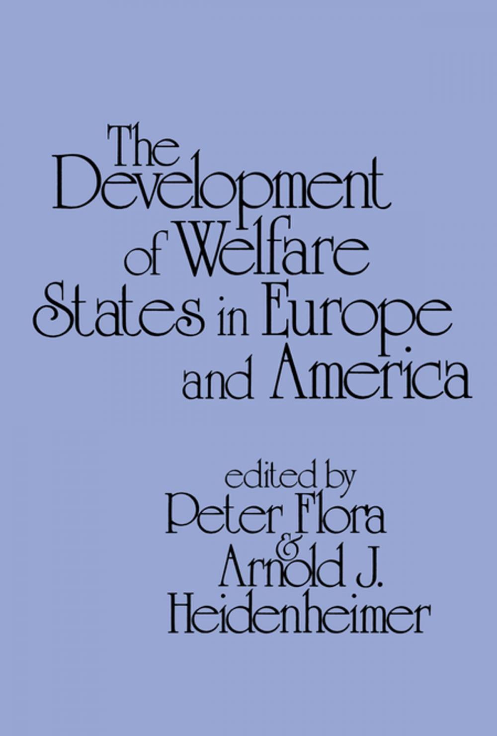 Big bigCover of Development of Welfare States in Europe and America