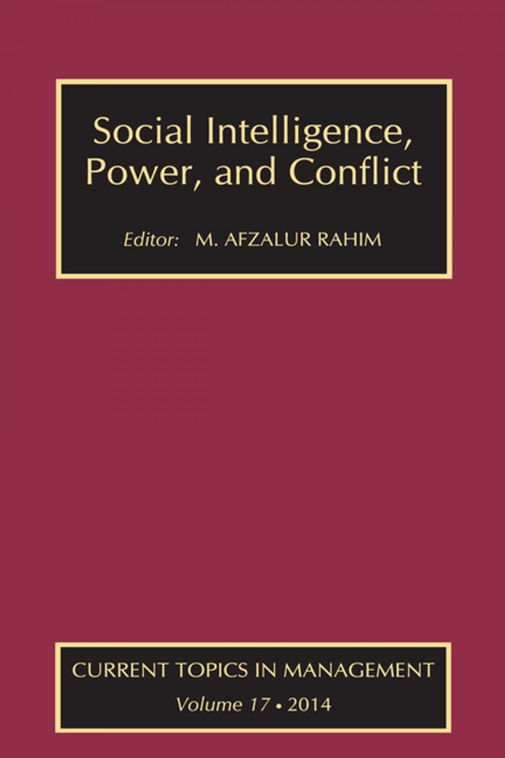 Big bigCover of Social Intelligence, Power, and Conflict