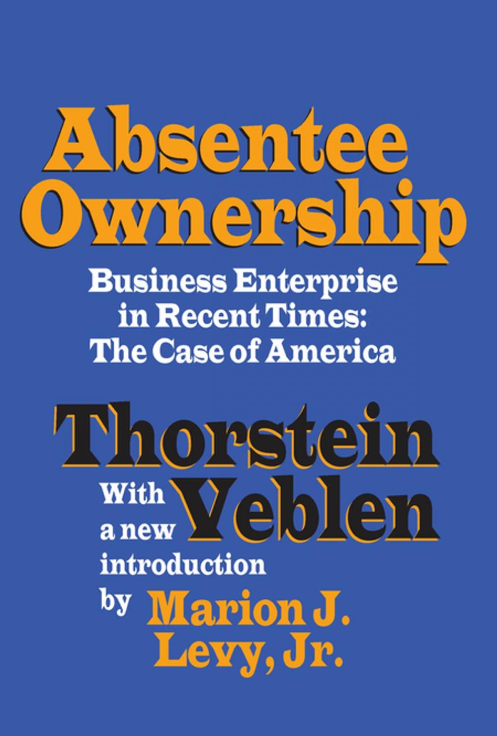 Big bigCover of Absentee Ownership