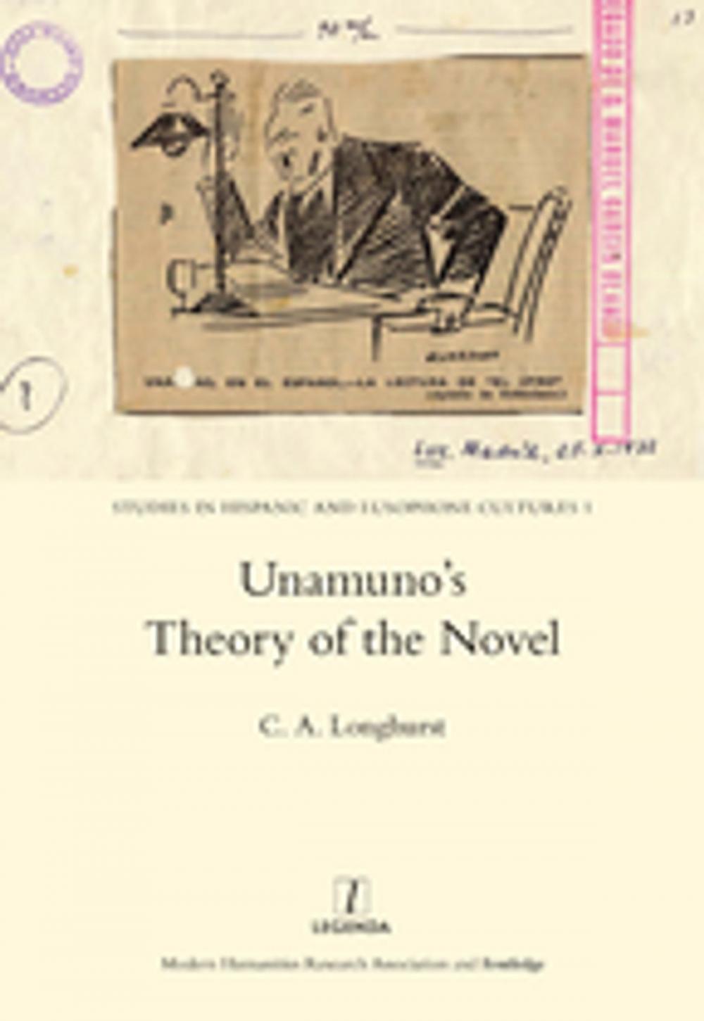 Big bigCover of Unamuno's Theory of the Novel