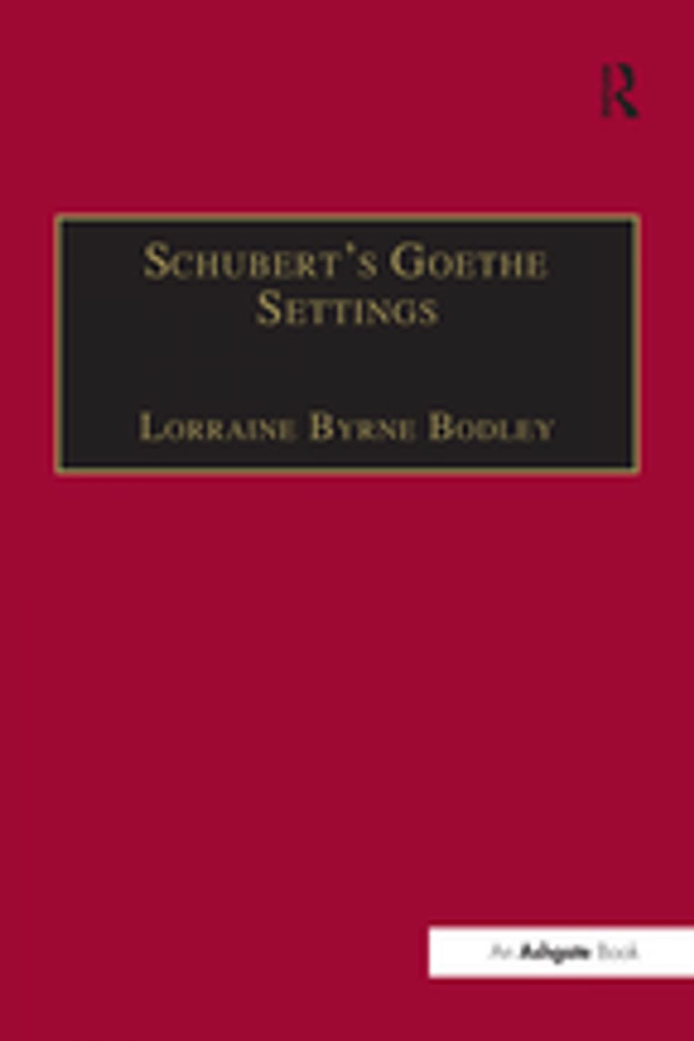 Big bigCover of Schubert's Goethe Settings