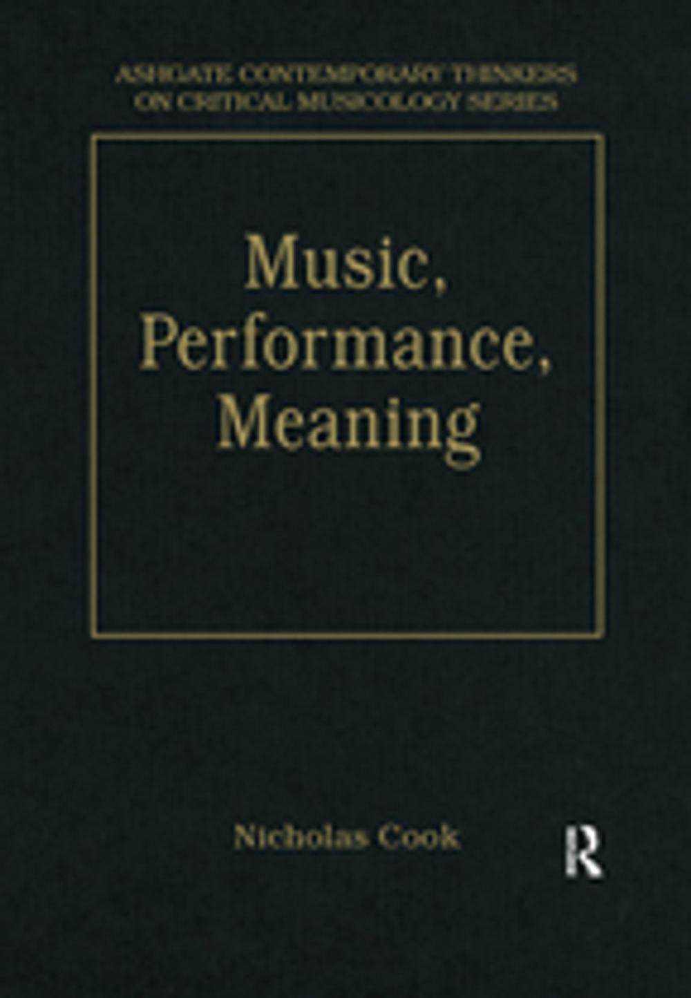 Big bigCover of Music, Performance, Meaning