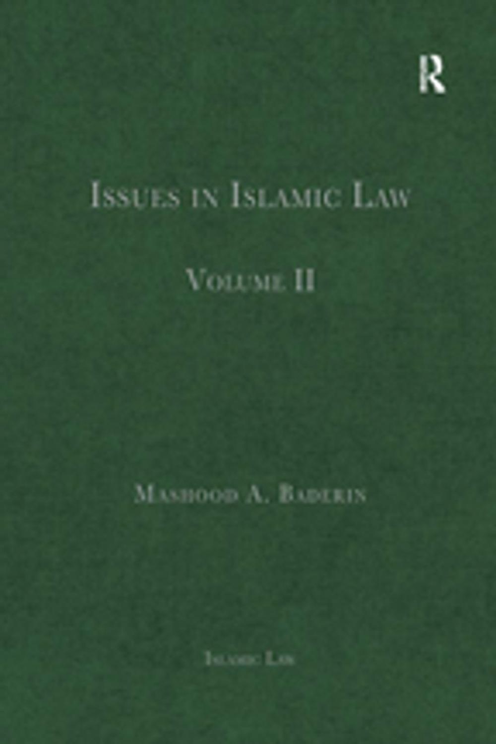 Big bigCover of Issues in Islamic Law