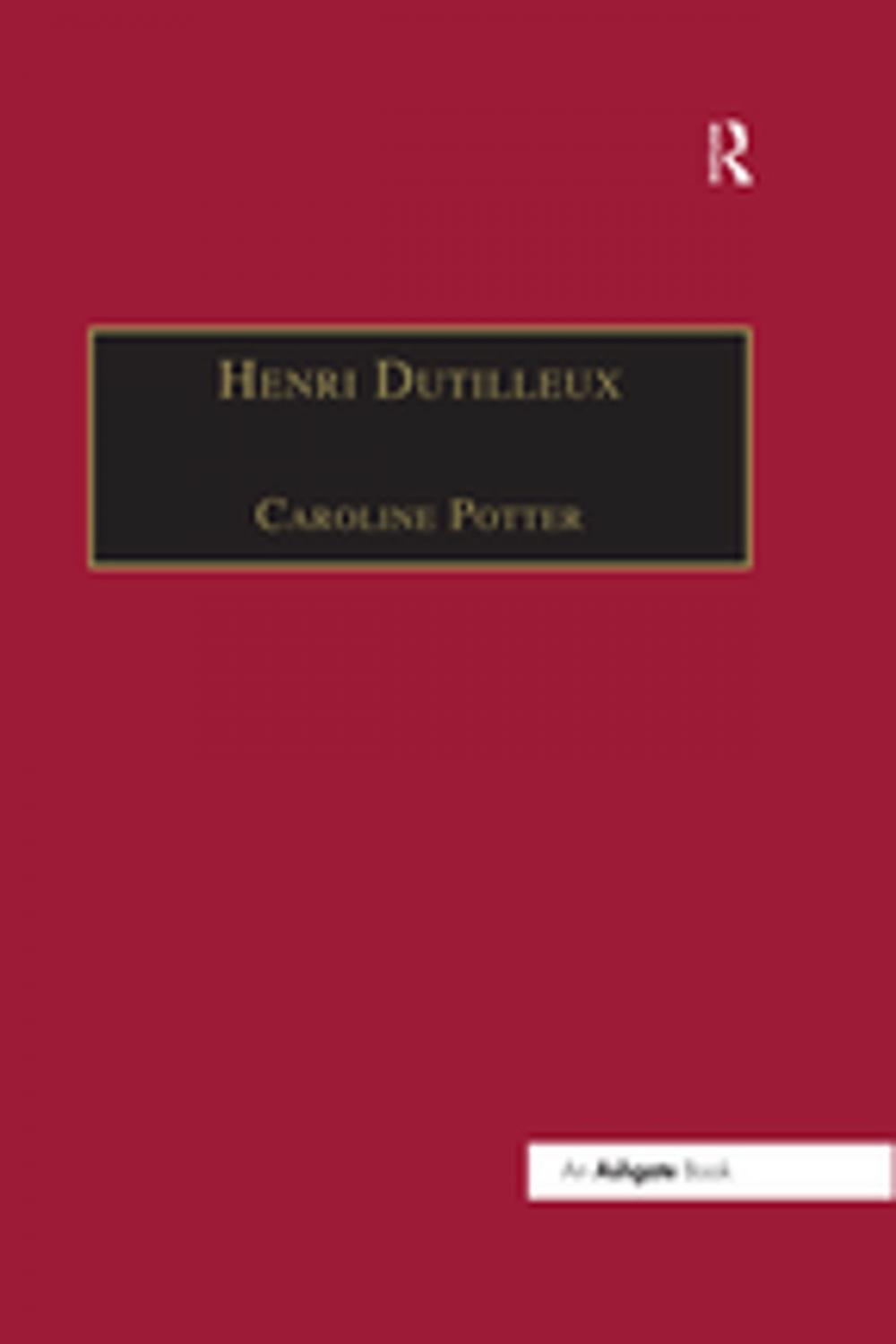 Big bigCover of Henri Dutilleux