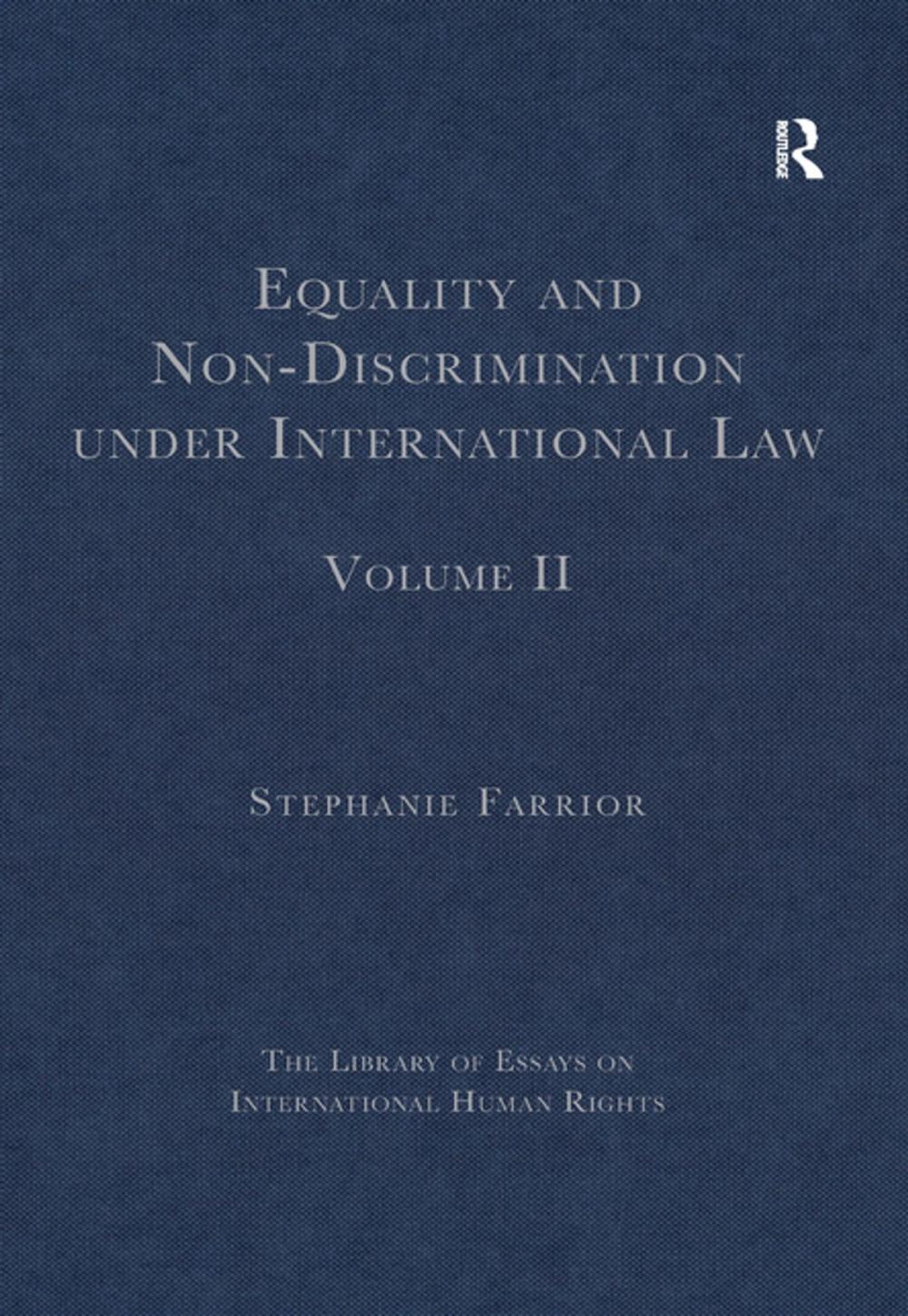 Big bigCover of Equality and Non-Discrimination under International Law