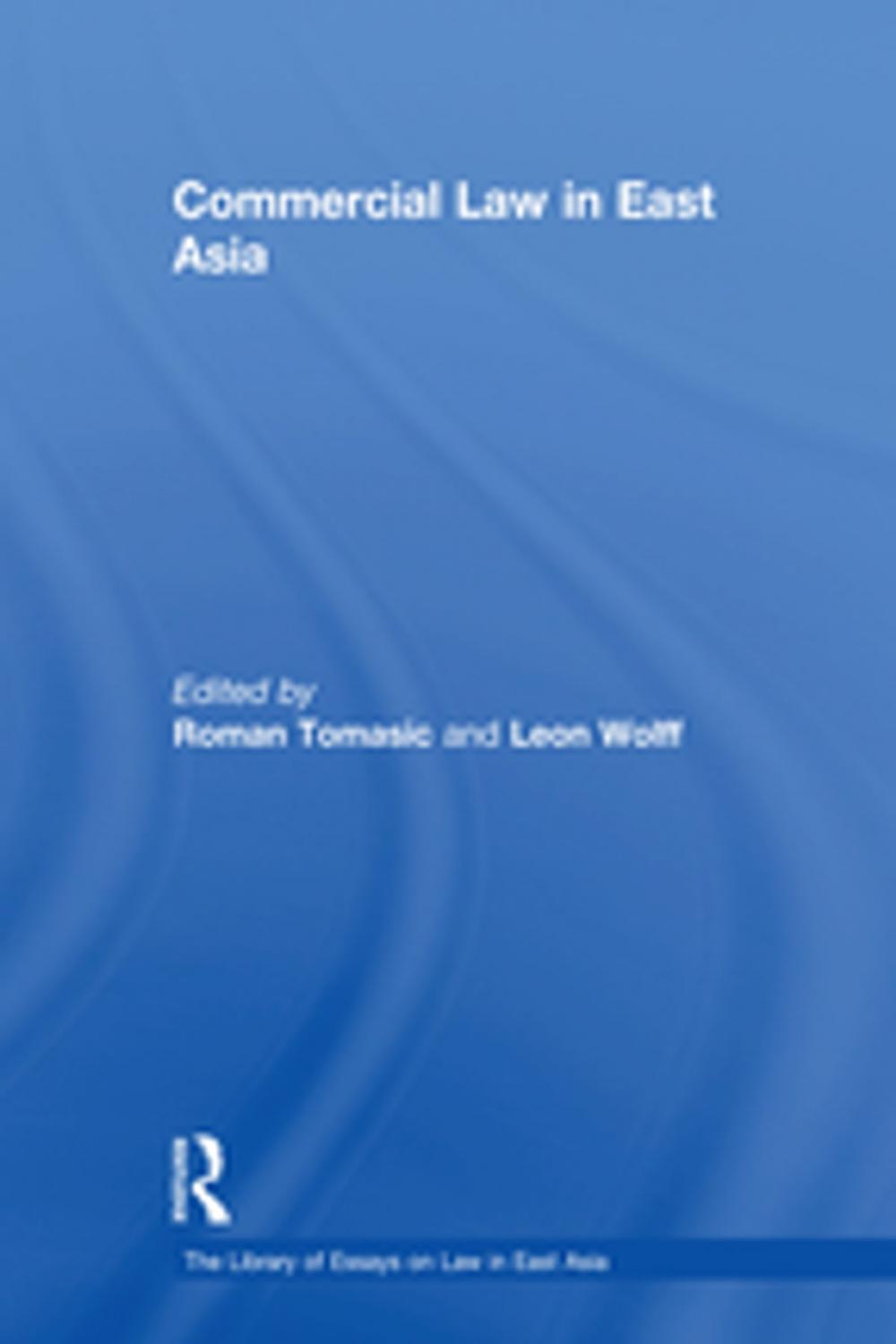 Big bigCover of Commercial Law in East Asia