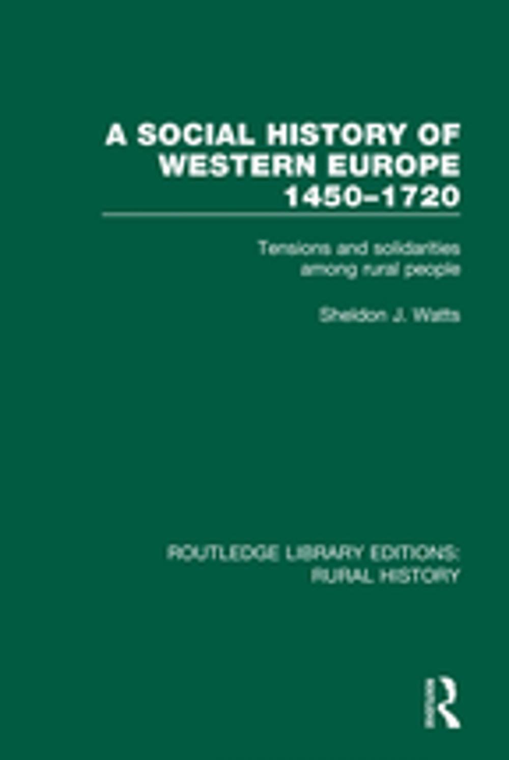 Big bigCover of A Social History of Western Europe, 1450-1720