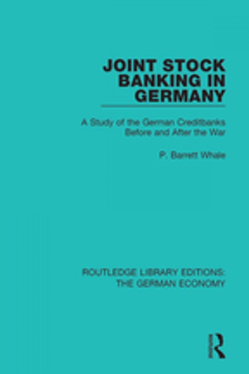 Big bigCover of Joint Stock Banking in Germany