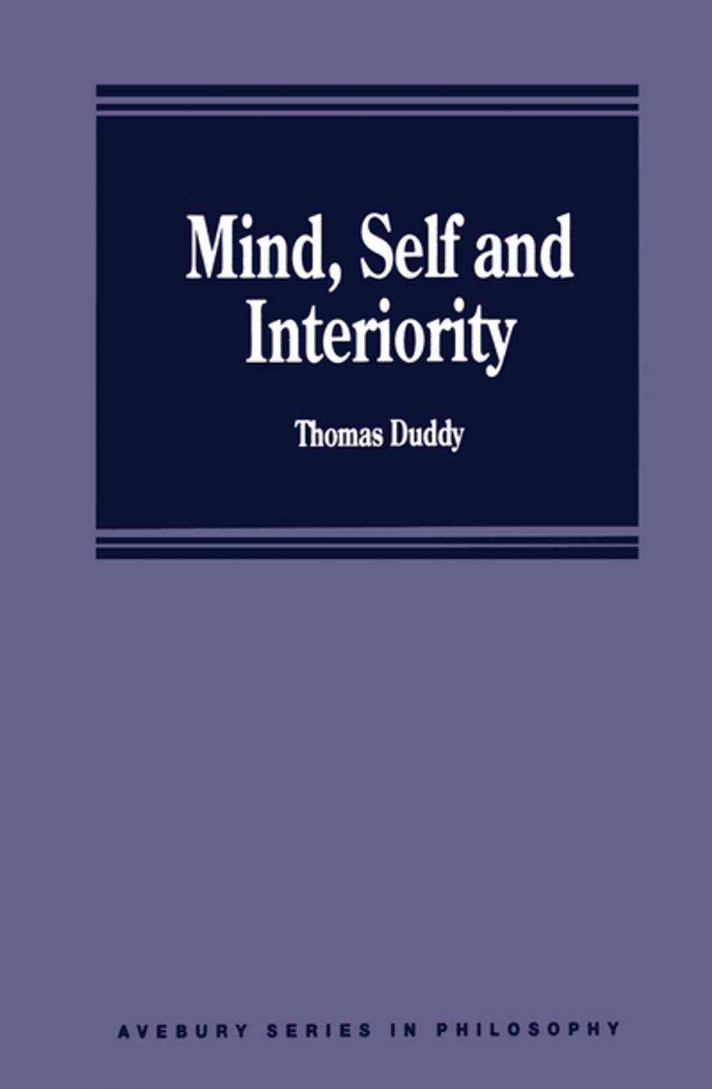 Big bigCover of Mind, Self and Interiority