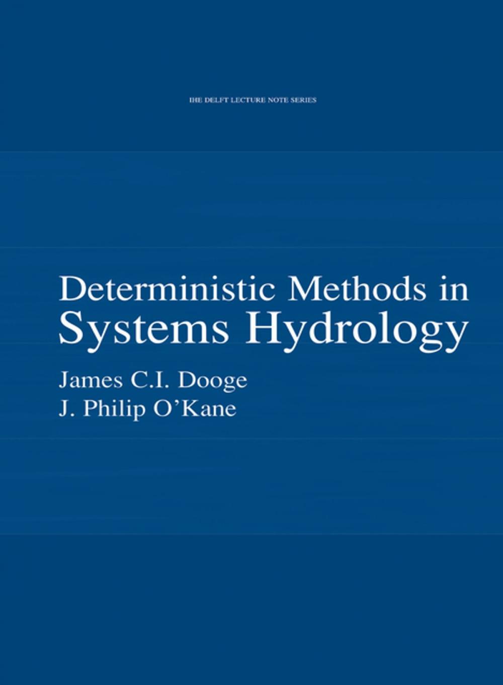 Big bigCover of Deterministic Methods in Systems Hydrology