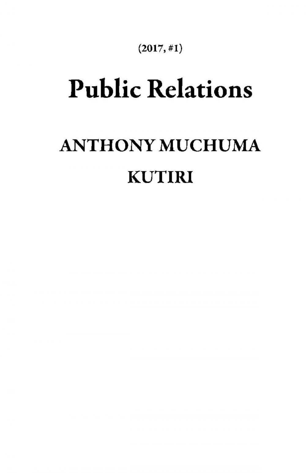 Big bigCover of Public Relations