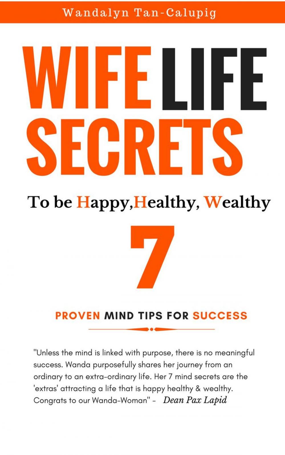 Big bigCover of Wife Life Secrets to be Happy, Healthy, Wealthy