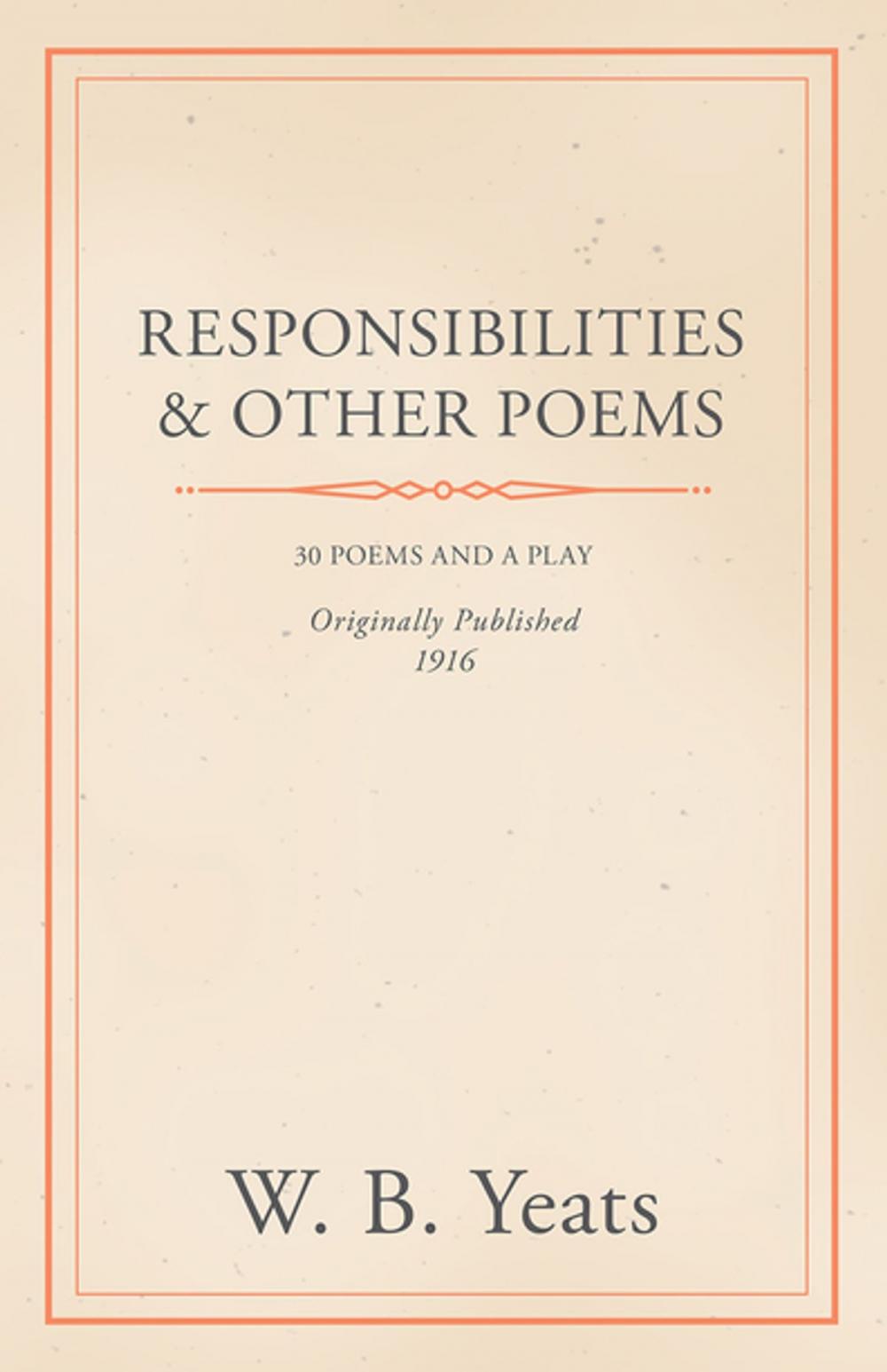 Big bigCover of Responsibilities and Other Poems