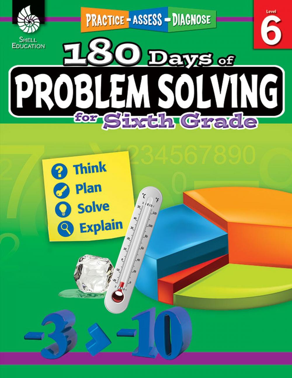 Big bigCover of 180 Days of Problem Solving for Sixth Grade: Practice, Assess, Diagnose